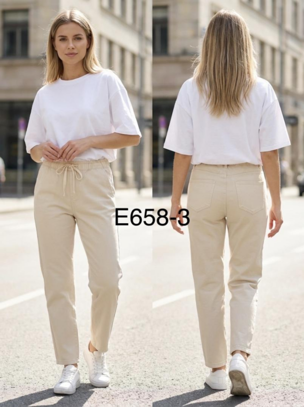 Spodnie damskie Roz 34-42, 1 Kolor .Paczka 10 szt